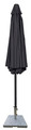 Parasol m/krank og tilt sort Ø300 x H247 cm - Sunlife